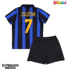 Inter Milan Piotr Zielinski #7 Dětské Domácí dres komplet 2026-27 Krátký Rukáv (+ trenýrky)